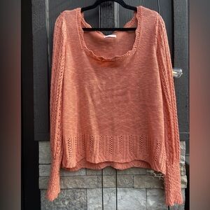 Coral Knit Sweater XL
